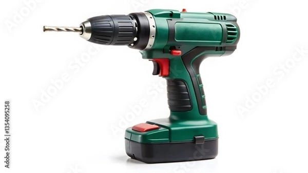 Obraz Cordless Drill with Drill Bit