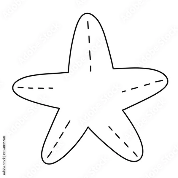 Obraz Starfish doodle
