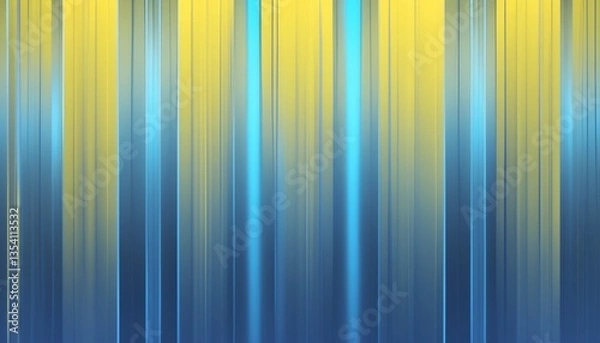 Fototapeta Vertical background yellow and blue with neon style.