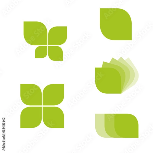 Obraz leaf shaped objects