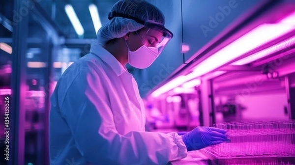 Fototapeta Researchers Exploring the Rise of Quantum Computing in High-Tech Laboratories