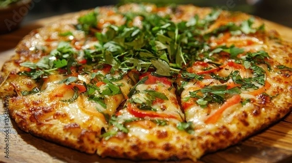 Obraz Vietnamese Style Rice Paper Pizza