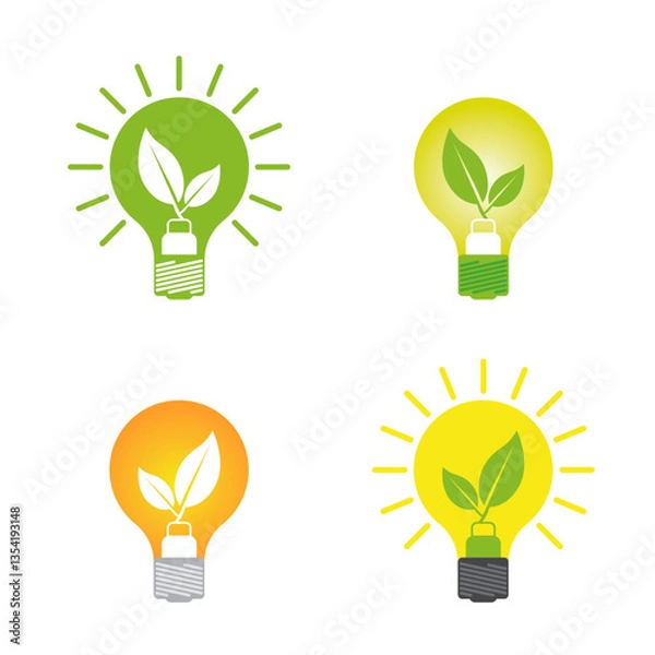 Obraz eco light bulb