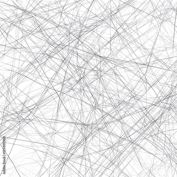 Obraz A complex visual artwork featuring intersecting lines and patterns