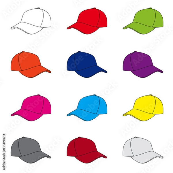 Obraz cap illustration