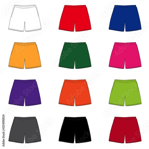 Obraz shorts illustration