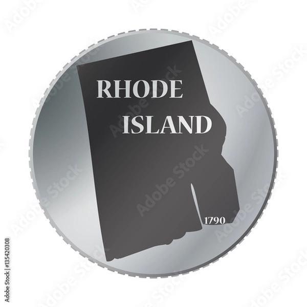 Fototapeta Rhode Island State Coin