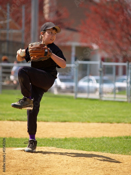 Obraz little league pitcher