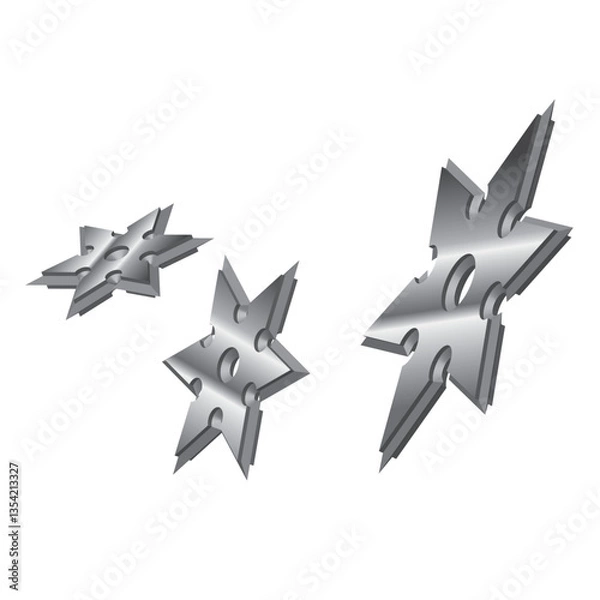 Obraz silver stars thrown