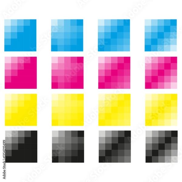 Obraz cmyk colour tones