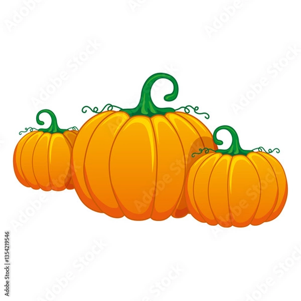 Obraz three_pumpkins