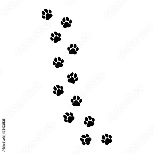Obraz dog paw prints