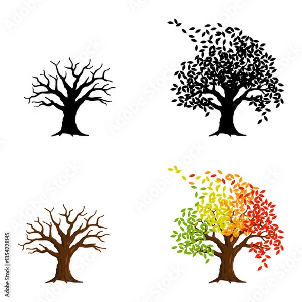 Obraz tree breeze vector