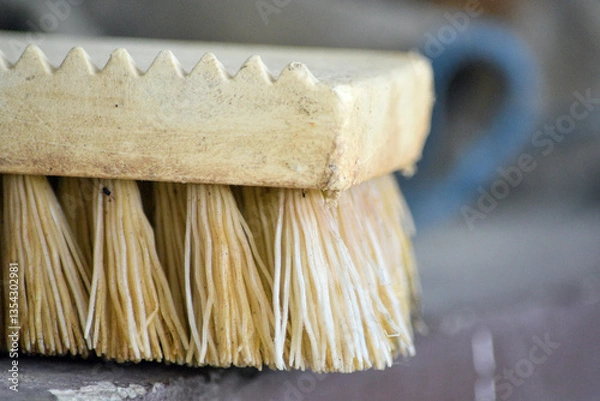 Obraz Cepillo de cerdas de plástico 