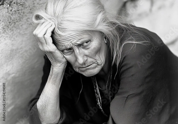 Fototapeta Depressed, generative AI