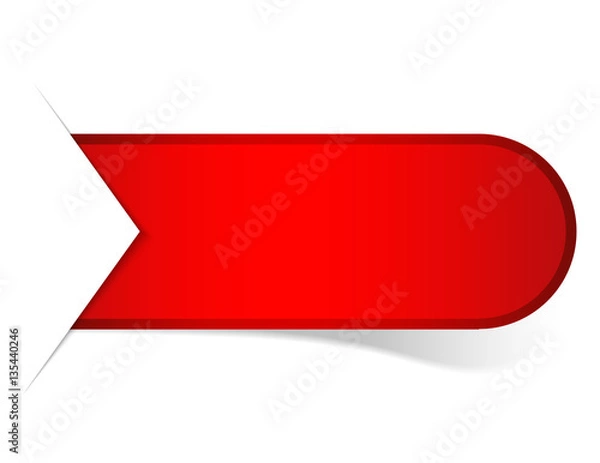 Fototapeta rotes Design Element