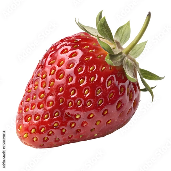 Obraz strawberry isolated on white transparent background PNG 