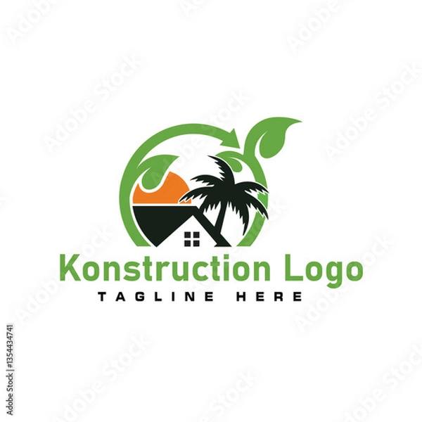Obraz Construction Business Logo Design Vector Template