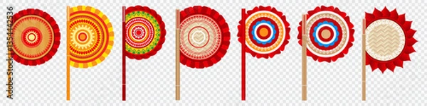 Obraz hatpakha, hand fan, art Set