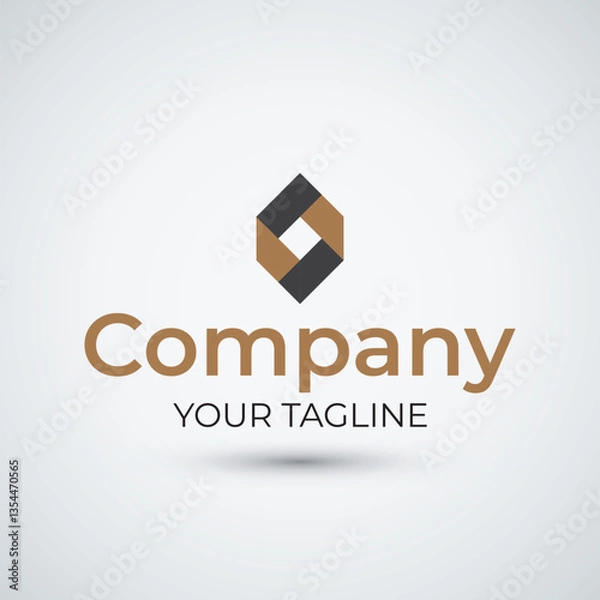 Fototapeta abstract logo minimalist for company design