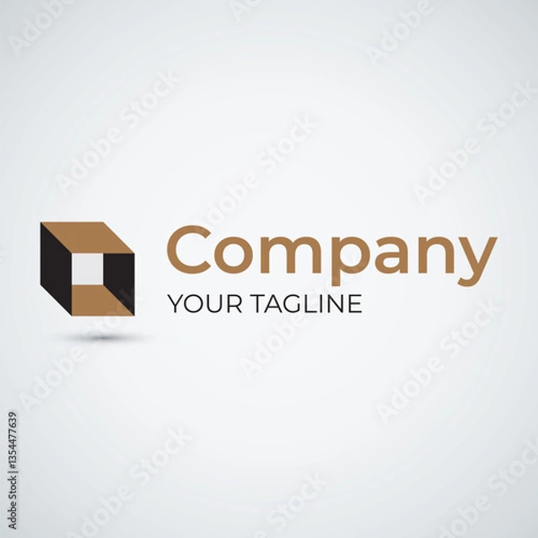 Fototapeta abstract logo squares box for company design