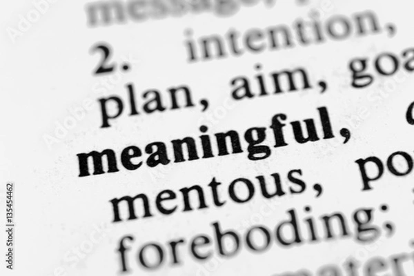 Obraz Meaningful