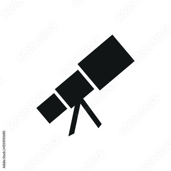 Fototapeta Telescope sharp icon