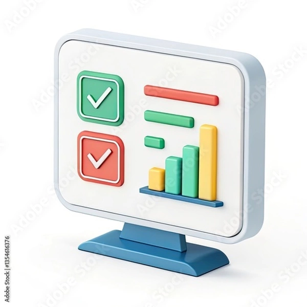 Obraz business graph icon set