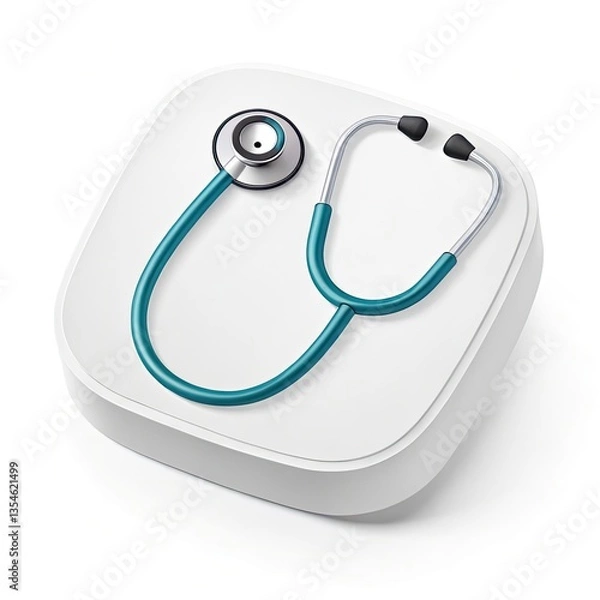Obraz stethoscope on white background