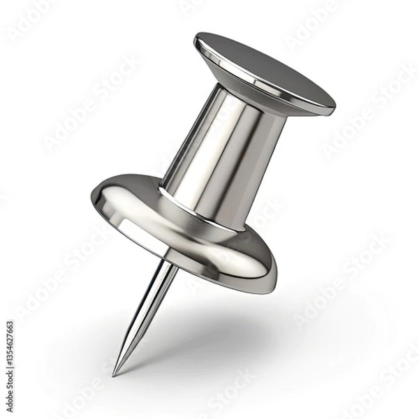 Obraz white push pin