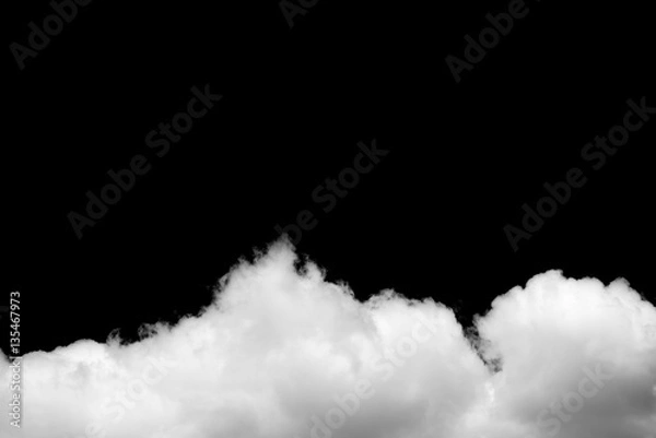 Fototapeta Clouds on black background