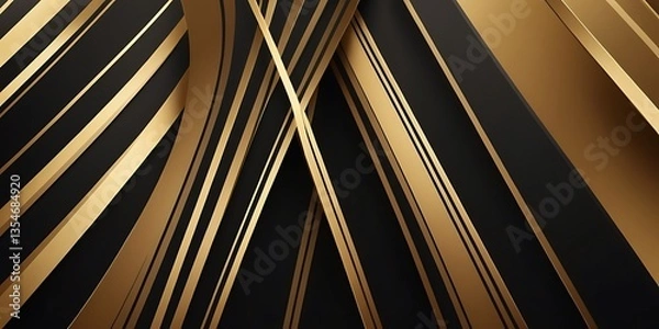 Obraz Luxurious Gold and White white Golden Colored Texture Rolled Up Striped Wallpaper Showcasing Textured Patterns and Sophisticated Design Elements Perfect for Stylish Interior,6