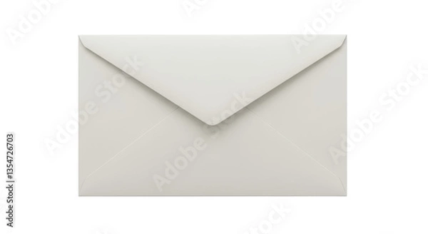 Obraz Isolated White Envelope for Mail and Communication