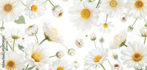 Obraz seamless pattern with camomiles