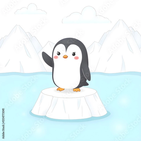 Obraz The smooth, bold outlines and minimalist design ensure an easy and enjoyable coloring session, making this illustration perfect for beginner colorists and detailed artists alike. 