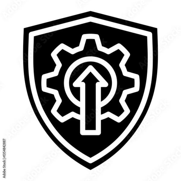 Fototapeta Security Patch  Icon Element For Design