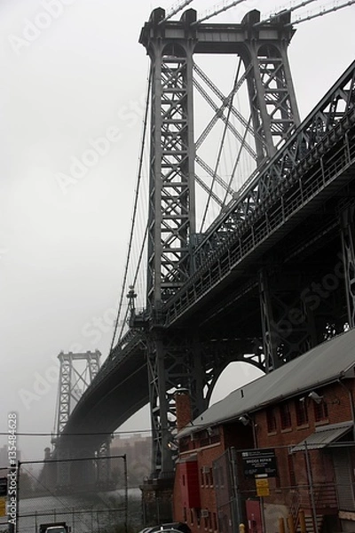 Obraz manhattan bridge im nebel