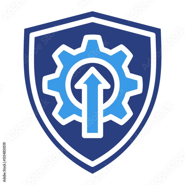 Fototapeta Security Patch  Icon Element For Design