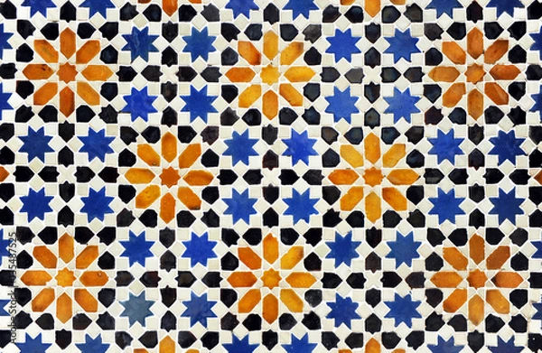 Obraz Azulejo de estrellas de estilo árabe