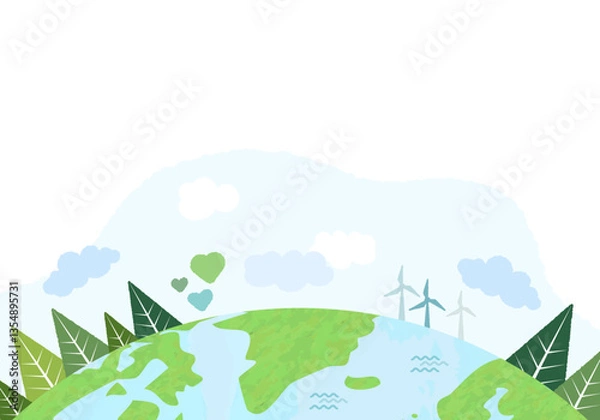 Obraz 地球のイメージイラスト
