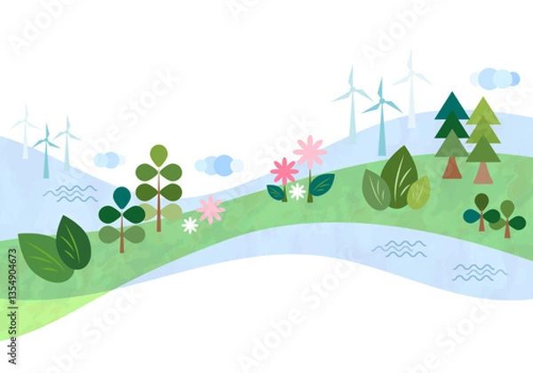 Obraz 地球の背景
