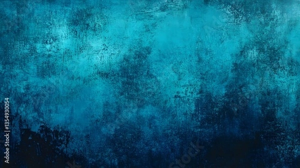 Fototapeta Vibrant Cerulean Abstract Silhouette with Indigo Gradient