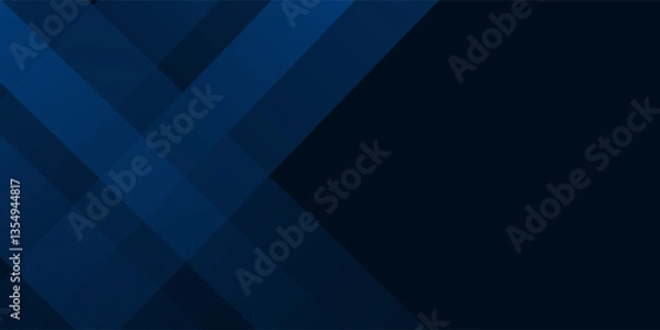 Fototapeta Abstract background gradient dark navy blue banner modern