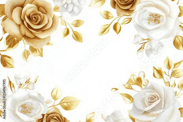 Obraz vector background with roses