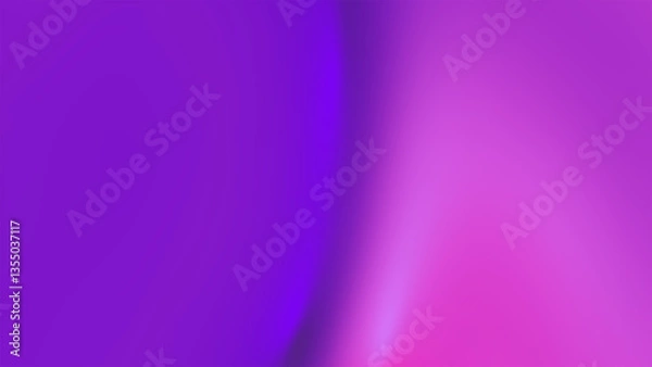 Fototapeta Abstract Gradient with Vivid Purple and Pink Color Blending, Smooth Transition, Digital Art