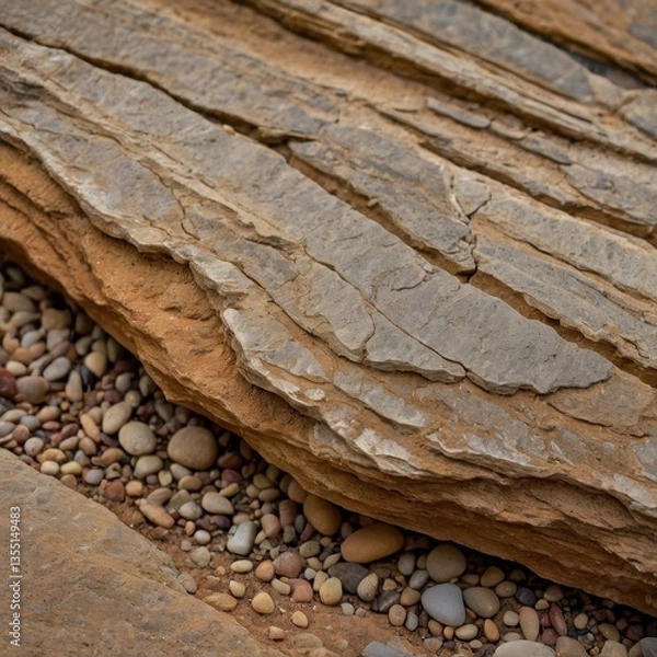 Obraz Weathered sandstone with rough texture, sandstone texture