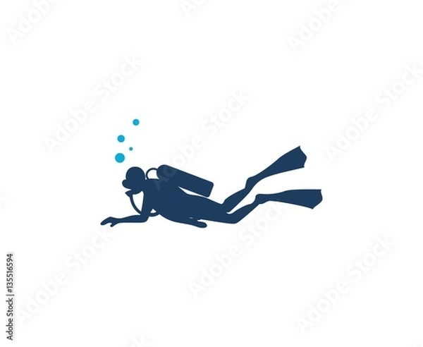 Obraz Scuba diving logo