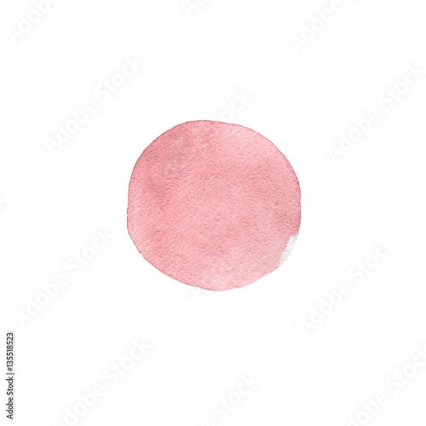 Obraz Red watercolor circle