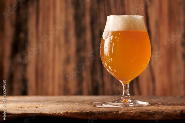 Obraz Beer Glass Overflowing 