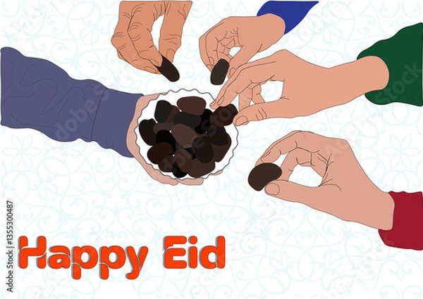 Fototapeta Eid in Ramadan